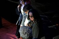 Catherine Zeta-Jones speaks during the Wednesday S2 NY Fan Screening at Paris Theater on August 05, 2025 in New York City | Image via: Getty